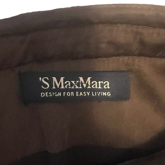 S’ MaxMara Brown Tweed Knee Length Skirt - Medium 8/10 (see measurements) - Picture 3 of 9